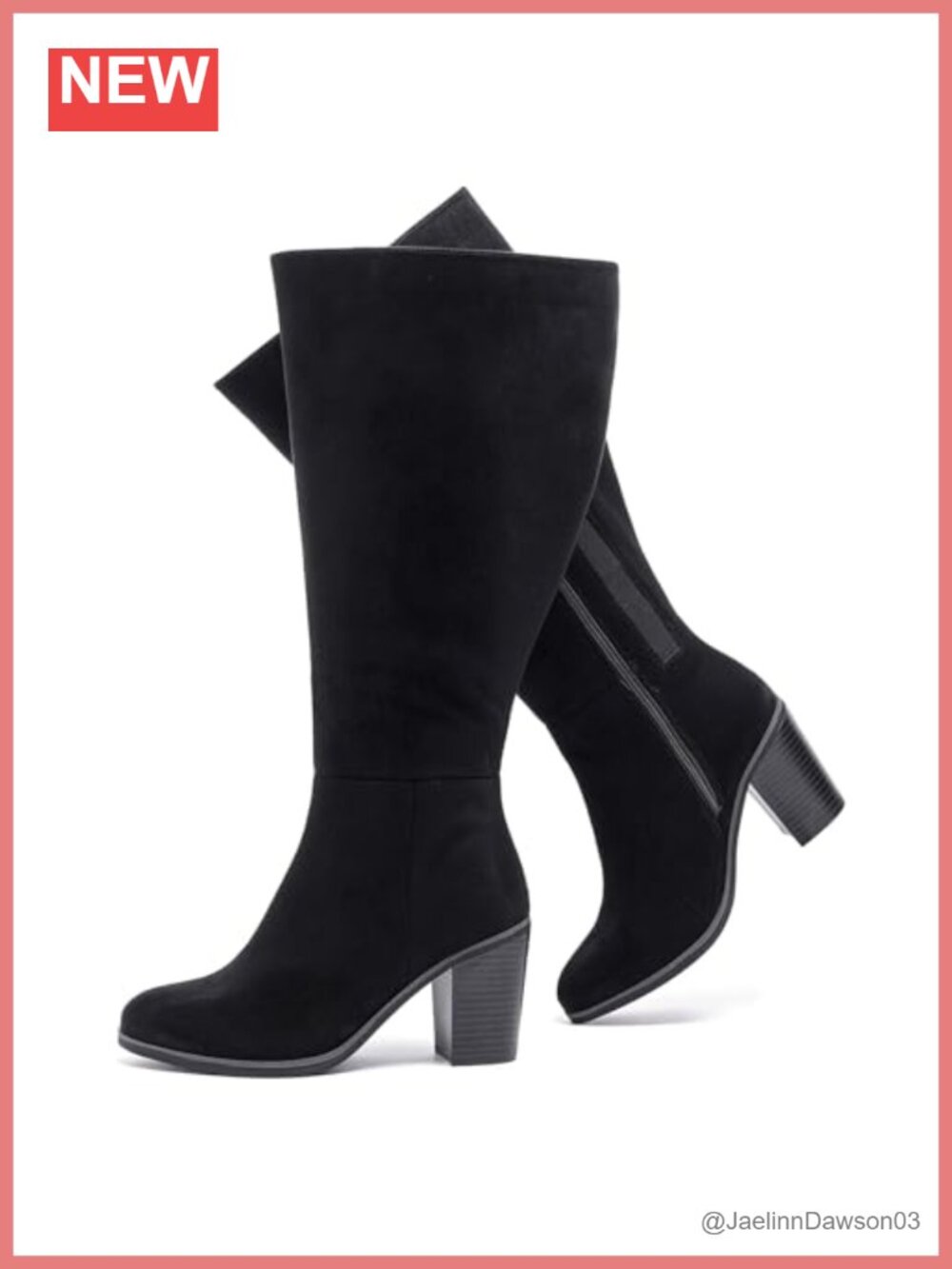 Luoika Women's Extra Wide Thick Calf Knee High Boots Faux Leather